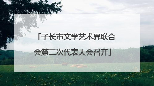 子长市文学艺术界联合会第二次代表大会召开