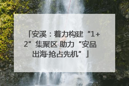 安溪：着力构建“1+2”集聚区 助力“安品出海·抢占先机”