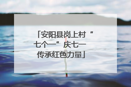 安阳县岗上村“七个一”庆七一 传承红色力量