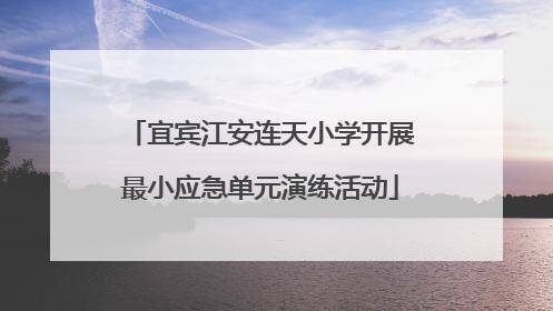 宜宾江安连天小学开展最小应急单元演练活动