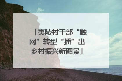夷陵村干部“触网”转型“播”出乡村振兴新图景