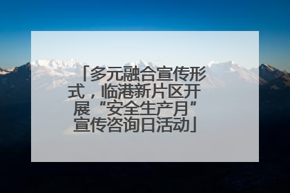 多元融合宣传形式，临港新片区开展“安全生产月”宣传咨询日活动