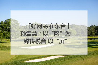 好网民·在东营｜孙雪慧：以“网”为媒传税音 以“屏”为介助发展
