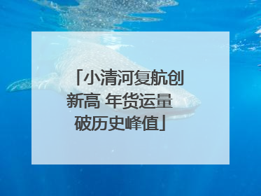 小清河复航创新高 年货运量破历史峰值