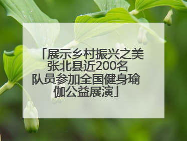 展示乡村振兴之美 张北县近200名队员参加全国健身瑜伽公益展演