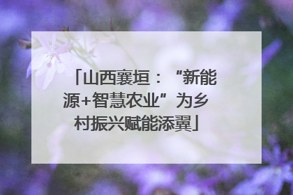山西襄垣：“新能源+智慧农业”为乡村振兴赋能添翼