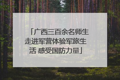广西三百余名师生走进军营体验军旅生活 感受国防力量