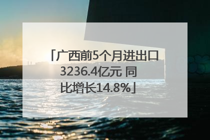 广西前5个月进出口3236.4亿元 同比增长14.8%