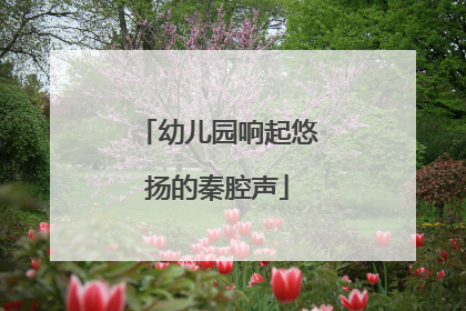幼儿园响起悠扬的秦腔声
