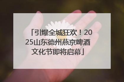 引爆全城狂欢！2025山东德州燕京啤酒文化节即将启幕