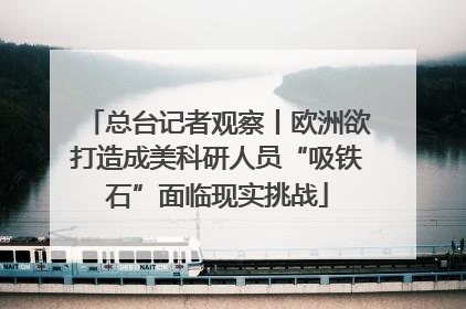 总台记者观察丨欧洲欲打造成美科研人员“吸铁石”面临现实挑战