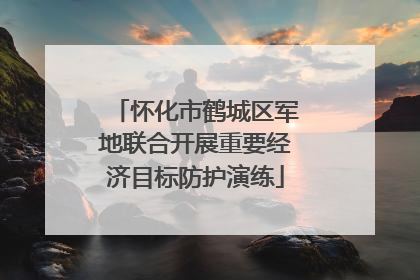 怀化市鹤城区军地联合开展重要经济目标防护演练