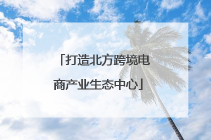 打造北方跨境电商产业生态中心