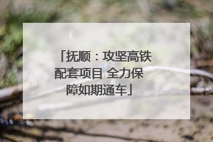 抚顺：攻坚高铁配套项目 全力保障如期通车