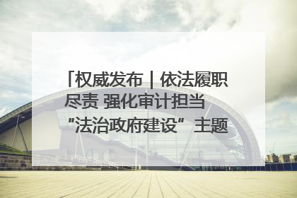 权威发布｜依法履职尽责 强化审计担当 “法治政府建设”主题系列新闻发布会市审计局专场召开