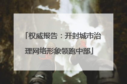 权威报告：开封城市治理网络形象领跑中部
