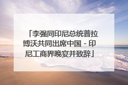 李强同印尼总统普拉博沃共同出席中国－印尼工商界晚宴并致辞