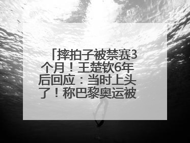 摔拍子被禁赛3个月！王楚钦6年后回应：当时上头了！称巴黎奥运被孙颖莎带着打，搭档8年“一个眼神就能懂”