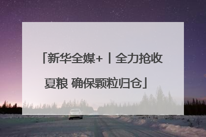 新华全媒+丨全力抢收夏粮 确保颗粒归仓