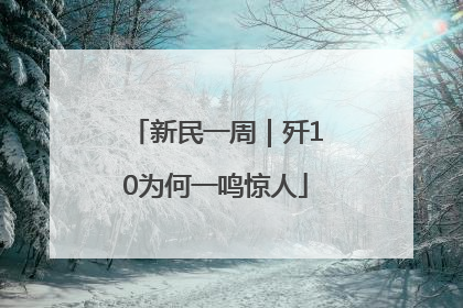 新民一周｜歼10为何一鸣惊人