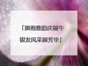 旗袍雅韵庆端午 银发风采展芳华
