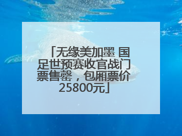 无缘美加墨 国足世预赛收官战门票售罄，包厢票价25800元
