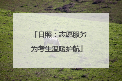 日照：志愿服务为考生温暖护航