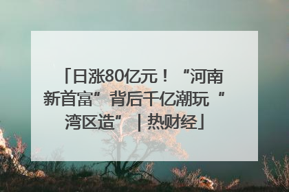 日涨80亿元！“河南新首富”背后千亿潮玩“湾区造”｜热财经