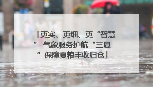 更实、更细、更“智慧” 气象服务护航“三夏”保障夏粮丰收归仓