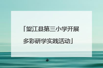 望江县第三小学开展多彩研学实践活动