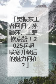 樊振东王者回归，孙颖莎、王楚钦点赞！2025乒超联赛升级后的魅力何在？