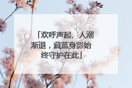 欢呼声起、人潮渐退，藏蓝身影始终守护在此