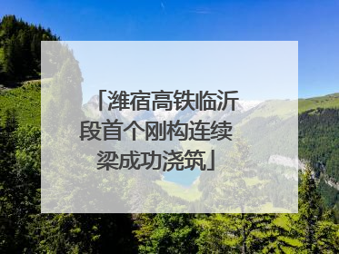 潍宿高铁临沂段首个刚构连续梁成功浇筑