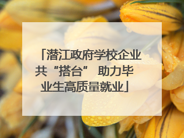 潜江政府学校企业共“搭台” 助力毕业生高质量就业