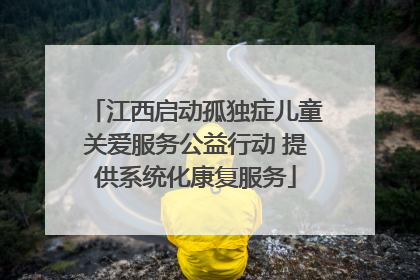 江西启动孤独症儿童关爱服务公益行动 提供系统化康复服务