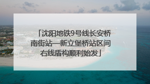 沈阳地铁9号线长安桥南街站—新立堡桥站区间右线盾构顺利始发