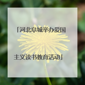 河北阜城举办爱国主义读书教育活动