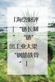 海岱财评｜“链长制” “链”出工业大梁“钢筋铁骨”