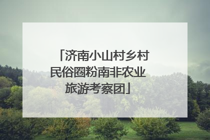 济南小山村乡村民俗圈粉南非农业旅游考察团