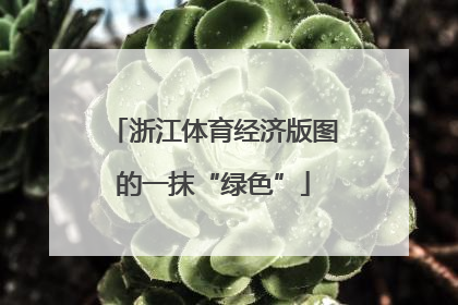 浙江体育经济版图的一抹“绿色”