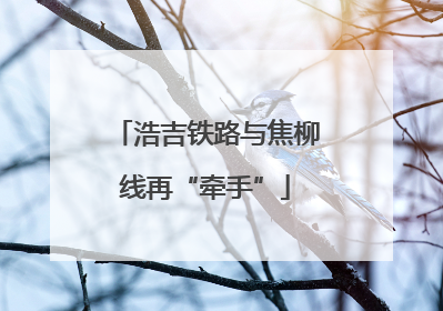 浩吉铁路与焦柳线再“牵手”