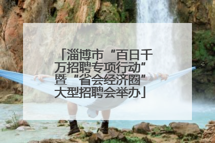 淄博市“百日千万招聘专项行动”暨“省会经济圈”大型招聘会举办