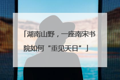 湖南山野，一座南宋书院如何“重见天日”