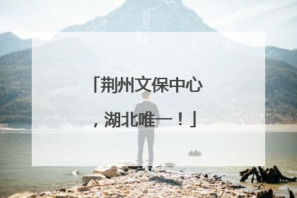 荆州文保中心，湖北唯一！