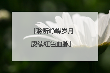 聆听峥嵘岁月 赓续红色血脉
