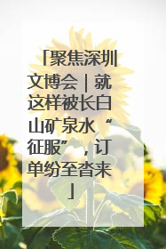 聚焦深圳文博会｜就这样被长白山矿泉水“征服”，订单纷至沓来