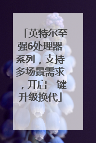 英特尔至强6处理器系列，支持多场景需求，开启一键升级换代