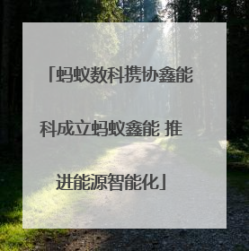 蚂蚁数科携协鑫能科成立蚂蚁鑫能 推进能源智能化