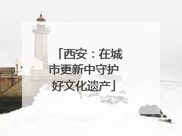 西安：在城市更新中守护好文化遗产