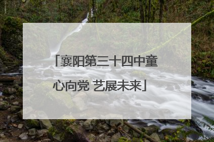 襄阳第三十四中童心向党 艺展未来